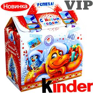 Сладкий подарок на Новый Год в жестяной упаковке весом 1200 грамм по цене 1762 руб в Невеле