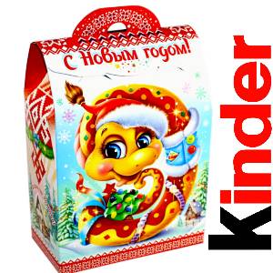 Детский подарок на Новый Год в жестяной упаковке весом 430 грамм по цене 1657 руб в Невеле
