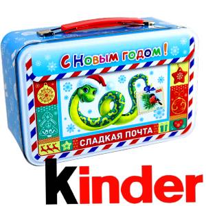Сладкий подарок на Новый Год в картонной упаковке весом 430 грамм по цене 2136 руб в Невеле