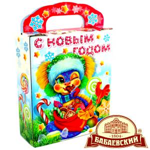 Детский подарок на Новый Год в мешочке весом 800 грамм по цене 1261 руб в Невеле