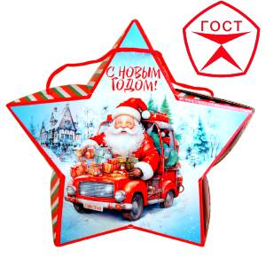 Детский подарок на Новый Год в жестяной упаковке весом 950 грамм по цене 1182 руб в Невеле